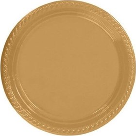 Resim Gold Plastik Tabak 22 Cm 25li 