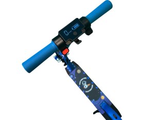 Resim SIMATE Elektrikli Çocuk Scooter - 130W, LED Işıklı, Amortisörlü (Dizlik ve Dirseklik Hediyeli) 