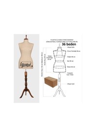 Resim Videolu Ürün-36 Beden Bayan Terzi Mankeni Vitrin Mankeni 527200914 