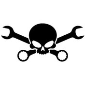 Resim Tamirci Kuru Kafa Sticker Oto-motor-laptop-duvar-dekor 30 X 15 Cm 