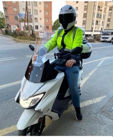 Resim Motocam Suzuki Burgman Street Ex 125 Ön Cam 2023-2026 Model 62cm Şeffaf Renkli 4mm 