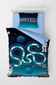 Resim MONOHOME Number Space Çocuk Nevresim Takımı 3D Pamuk Saten, monohome1924 