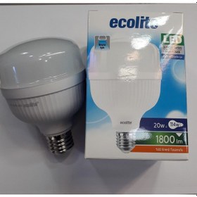 Resim Ecolite 20W E27 Beyaz Işık Jumbo Led Ampul 