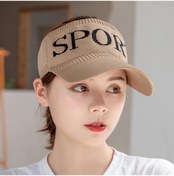 Resim Vizör Şapka Camel Unisex Yazlık Sport Baskılı Güneş Koruyucu Camel 