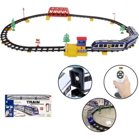 Resim Giffy Oyuncak Pilli Uzaktan Kumandalı 49 Parça Manyetik Tren Seti Vagonlar Mıknatıs Ile Bağlanır Sesli ve Işıklı 264 cm Ray Uzunluğu 