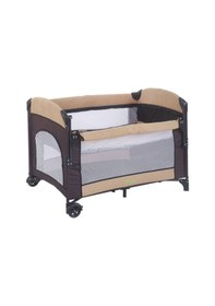 Resim Mastic Anne Yanı Sallanır Cibinlikli Oyun Parkı Bebek Beşik 70x110 Cm Bej 