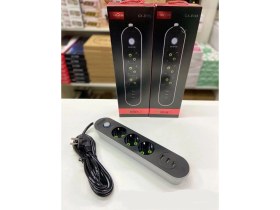Resim Akım Koruyuculu 3usb Port Hızlı Şarjlı 3lü Priz 