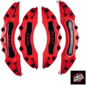 Resim Kırmızı VW GTI Yapıştırma Komple Kırmızı Logolu Kaliper Kapağı 4'Lü Set 