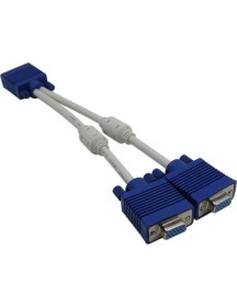 Resim Aldım Geldi VGA Y Kablo VGA Splitter Kablo 2 Li VGA Çoklayıcı Kablo 