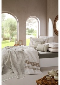 Resim Özdilek Özdilek Aurea Çift Kişilik Nevresim Takımı Bej 