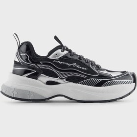 Resim Emporio Armani Bayan Ayakkabı Ew003056 Af19766 Mc372 Siyah-gümüş Siyah-gümüş 