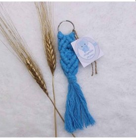 Resim Makrome Anahtarık Bebek Hediyeğili Erkek Bebek Şekeri(30 Adet) 