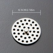 Resim Dream011 Paslanmaz Çelik Saç Filtreli Kare Yuvarlak Drenaj Kapağı 2.56 İnç 