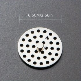 Resim Dream011 Paslanmaz Çelik Saç Filtreli Kare Yuvarlak Drenaj Kapağı 2.56 İnç 