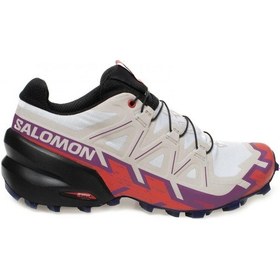 Resim Salomon SpeedCross 6 Beyaz/Renkli Kadın Ayakkabı Çok Renkli 