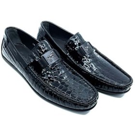 Resim Fosco Siyah Hakiki Deri Erkek Loafer - Rok Ayakkabı 2094 589 430 RUGAN SİYAH 