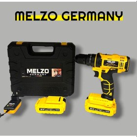 Resim Melzo Germany MLZ7575577 58VF Darbeli Matkap Full Set Sarı/Siyah 
