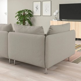 Resim IKEA Bej Şık Kanepe - 3'lü Kanepe 