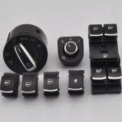 Resim Wolcar Volkswagen Golf 5 Kromlu Kontrol Düğmeleri 6 Li Set 