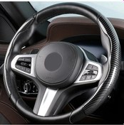 Resim Willowhaven 2 Adet Gümüş Kaymaz Karbon Fiber Direksiyon Kılıfı 15 Inç Gümüş 