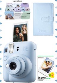 Resim Fujifilm Instax Mini 12 Beyaz Fotoğraf Makinesi - 20'li Film Ve Mini Albüm Seti Fujifilm