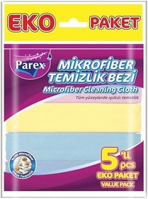 Resim Parex Mikrofiber Temizlik Bezi 5'li 