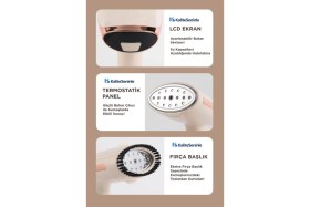 Resim Taşınabilir Buharlı Dikey Ütü, Seyahat Boy, Pratik ve Yeni Nesil Teknoloji 