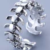 Resim Günlük Kullanıma Uygun Basit ve Şık Sokak Hip-Hop Yılan Kemik Yüzüğü 