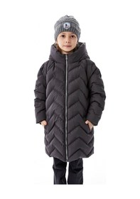 Resim Benitto Kids Kız Çocuk Kapüşonlu Kışlık Şişme Mont 51353 Gri 