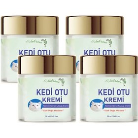 Resim Kedi Otu Kremi 50 Ml 4 Adet Kafur Ağacı Yağı İçerikli Agrilar İçin Krem 