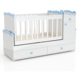 Resim Afilli Bby970 Babysun Luks Bebek Odası Takımı 2 Kapılı Mavi 