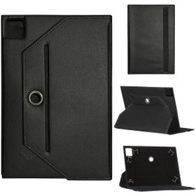 Resim Samsung Galaxy Tab 3 SM-T210 Universal Standlı Premium Tablet Kılıfı Siyah 