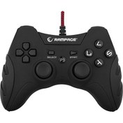 Resim Rampage SG-R218 PS3/PC X INPUT Siyah USB 1.8m Joypad 