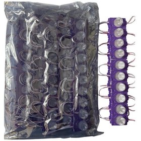 Resim 100 Adet 12 Volt 1.5 Watt Tek Lensli Turkuaz 3030 Led Modül Ip65 1 Paket 