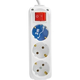 Resim Almera Almera 3'lü Anahtarlı Topraklı Priz 3 Mt. 