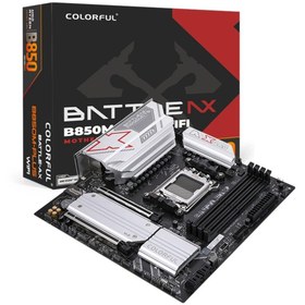 Resim Colorful BATTLE-AX B850M-Uyumlu WIFI V14 DDR5 7600MHz mATX AM5 Gaming (Oyuncu) Anakart 