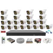 Resim 23'Lü 5Mp Sony Lensli+H265 Kayıt Cihazı Full Paket 
