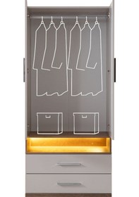 Resim Gardırop, Milano 2 Kapaklı Çekmeceli Dolap 