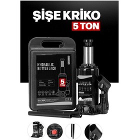Resim Pro Black Seri Çelik Şaseli Çift Dişli Özel Çantalı 5 Ton Hidroli 
