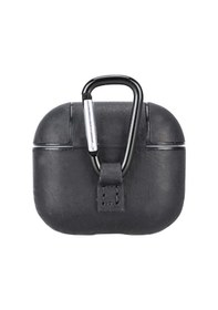 Resim Apple Uyumlu AirPods 3.nesil Deri Kılıf Juni Aa1 Siyah Siyah 