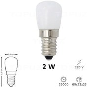 Resim Buzdolabı Led Ampul - 2w-220v E14, Beyaz Işık 