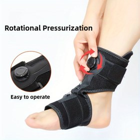 Resim 1 Ayarlanabilir Ayak Bileği Destek Bandı, Döner Basınç Rahatlatma - Elastik Kayış & Kaymaz, Koşu & Ayak Dökülmesi İyileşmesi için Kolay Kullanım, Nefes Alabilen Polyester Malzeme 