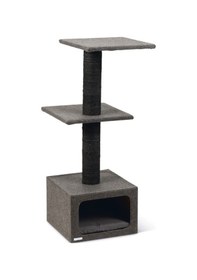 Resim Karlıe Kedi Tırmalama+ev Dora Gri 38x38x91cm 