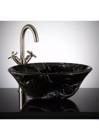 Resim Toros Siyah Elegant Çanak Lavabo 