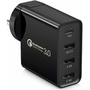 Resim Tenfowee "hızlı Şarj 4 Portlu 48w Usb-c Pd 3.0 & Qc 3.0 Adaptör - Macbook/telefon Uyumlu" 