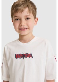 Resim U.s. Polo Assn. Erkek Çocuk Beyaz Pijama Takım 50327249-vr013 