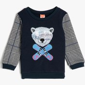 Resim Erkek Bebek Pul Detaylı Sweatshirt 