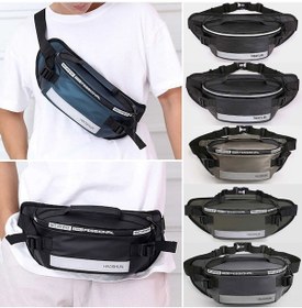 Resim Gri Nylon Spor Bel Çantası - Reflektör Çubuklu, Su Geçirmez, Dayanıklı, Ayarlanabilir Askı - Spor, Koşu, Bisiklet İçin Büyük Kapasite Gri Gri 