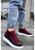 Resim Pabucmarketi Erkek Bot Bordo Bordo 