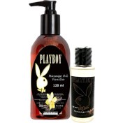 Resim Playboy Aromaterapi Vanilya Massage Oil 120 Ml + Çikolata Aromalı Massage Vücut Masaj Yağı 50 Ml 